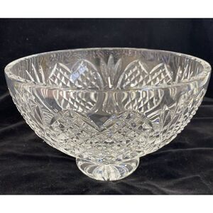 WATERFORD CRYSTAL WEDDING HEIRLOOM 8" FOOTED BOWL HEARTS & DIAMONDS IRELAND